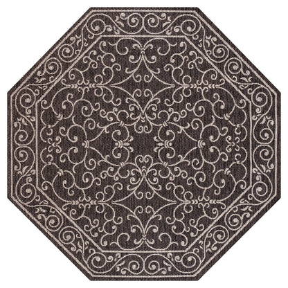 Tapis d'intérieur/extérieur à tissage texturé en filigrane JONATHAN Y