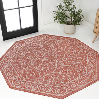 Tapis d'intérieur/extérieur à tissage texturé en filigrane JONATHAN Y
