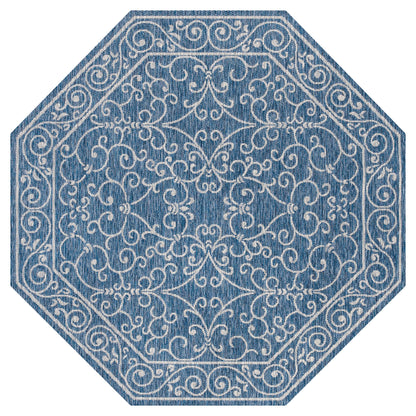 Tapis d'intérieur/extérieur à tissage texturé en filigrane JONATHAN Y