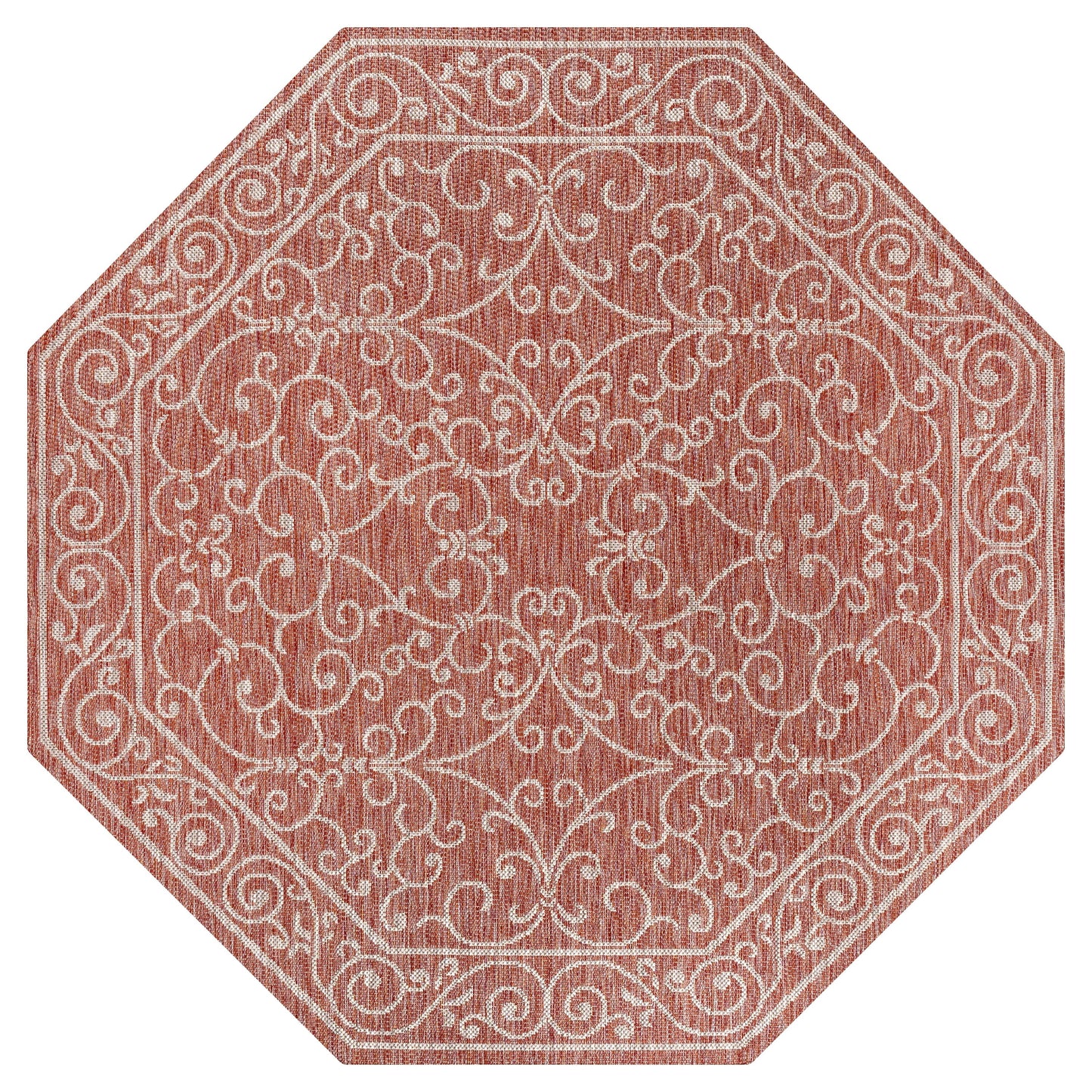 Tapis d'intérieur/extérieur à tissage texturé en filigrane JONATHAN Y