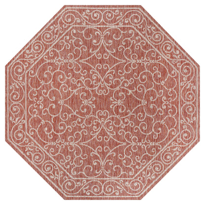 Tapis d'intérieur/extérieur à tissage texturé en filigrane JONATHAN Y