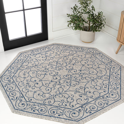 Tapis d'intérieur/extérieur à tissage texturé en filigrane JONATHAN Y