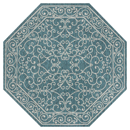 Tapis d'intérieur/extérieur à tissage texturé en filigrane JONATHAN Y