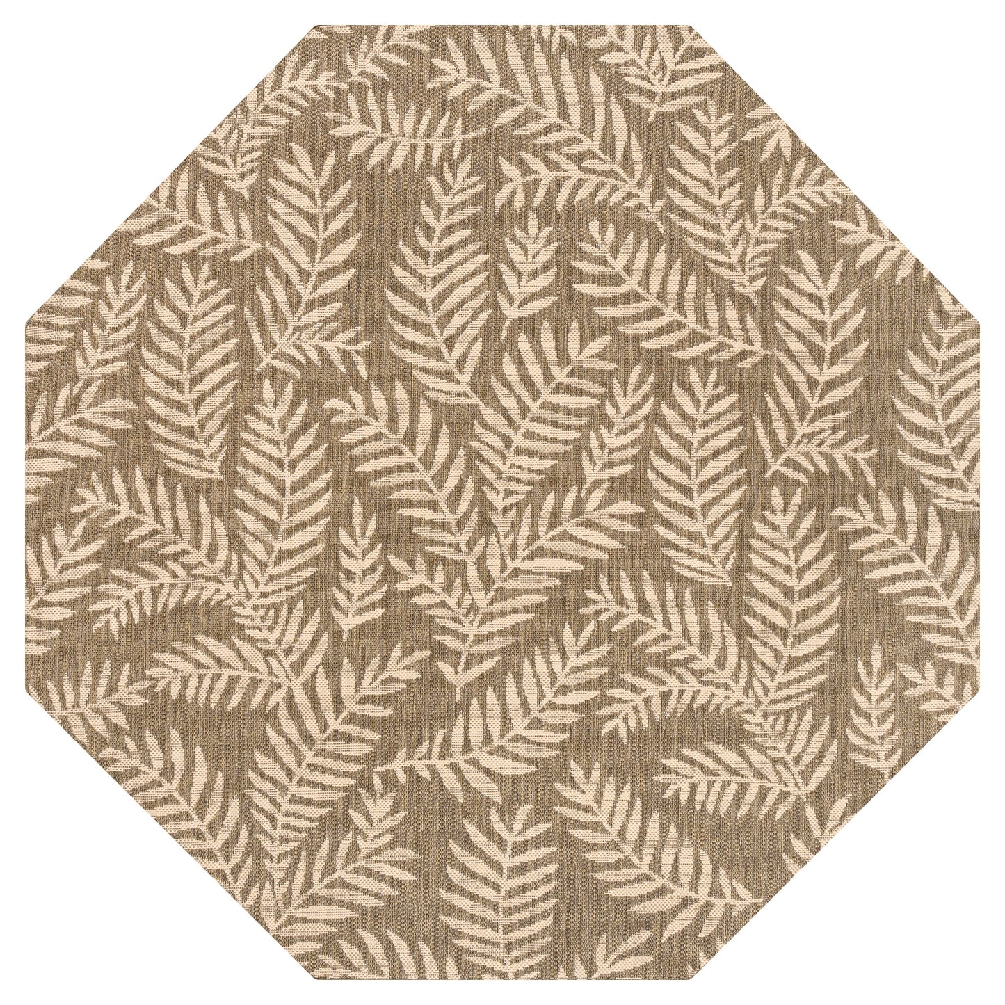 JONATHAN Y Tapis intérieur/extérieur à fronde de palmier Galon