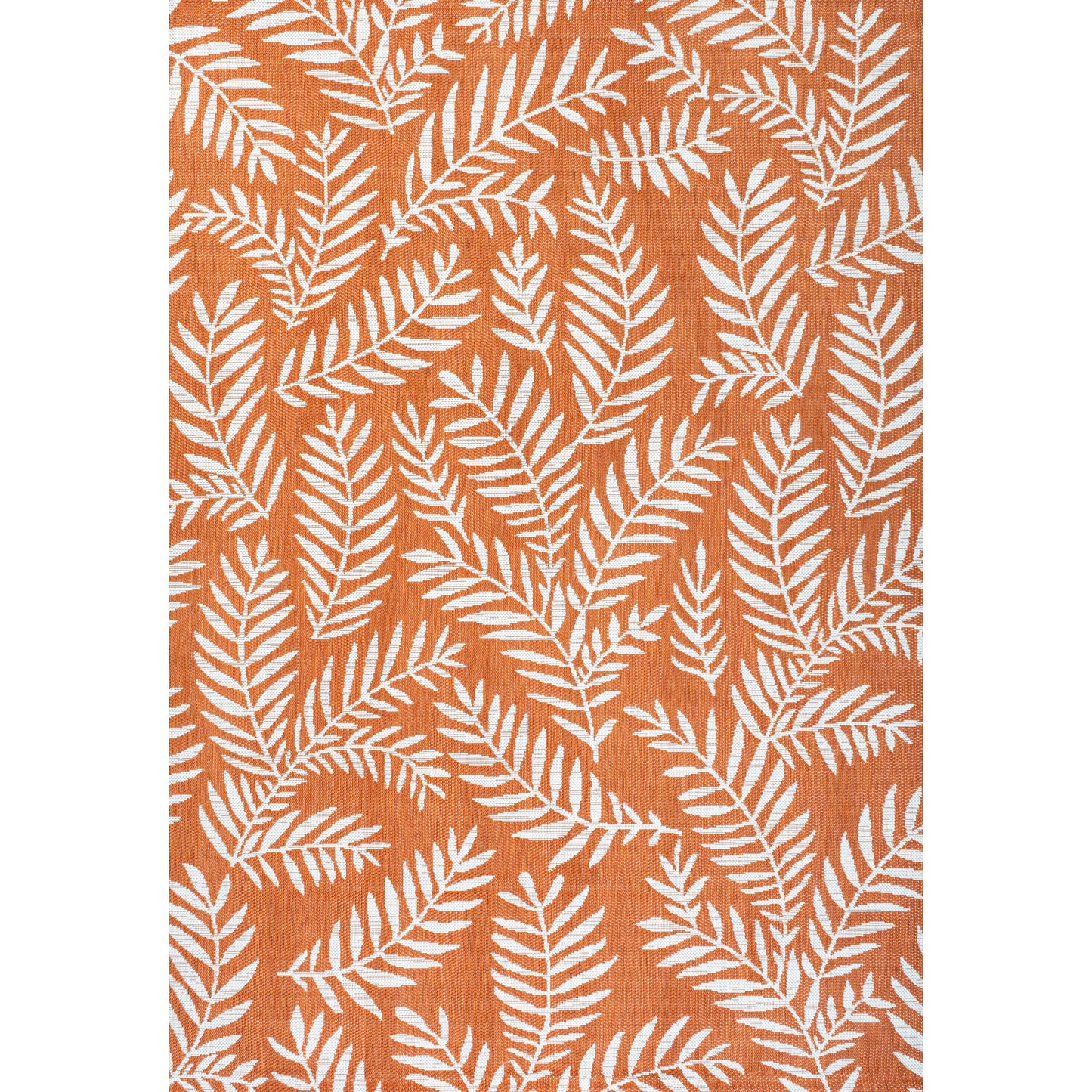 JONATHAN Y Tapis intérieur/extérieur à fronde de palmier Galon