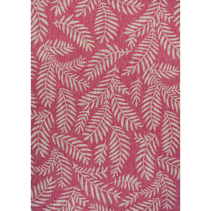 JONATHAN Y Tapis intérieur/extérieur à fronde de palmier Galon