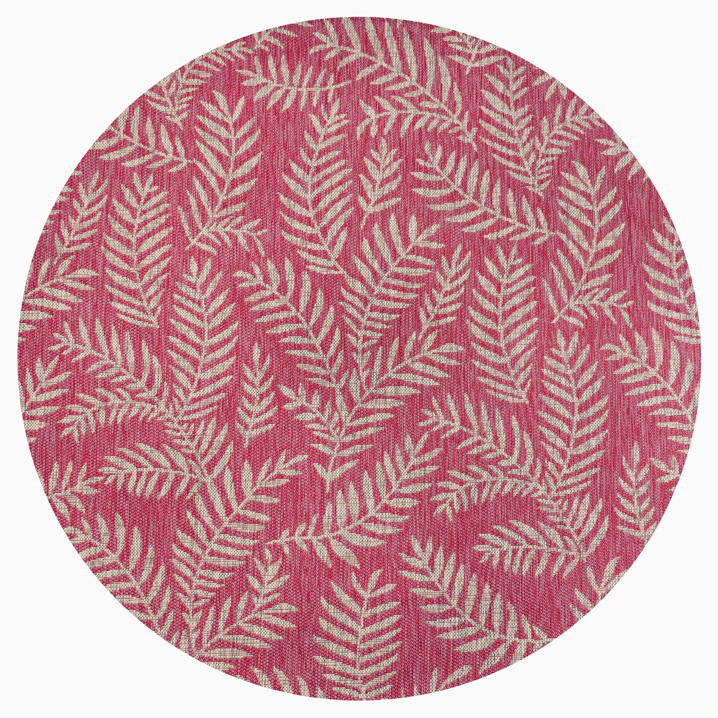 JONATHAN Y Tapis intérieur/extérieur à fronde de palmier Galon