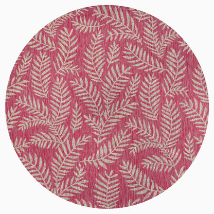 JONATHAN Y Tapis intérieur/extérieur à fronde de palmier Galon