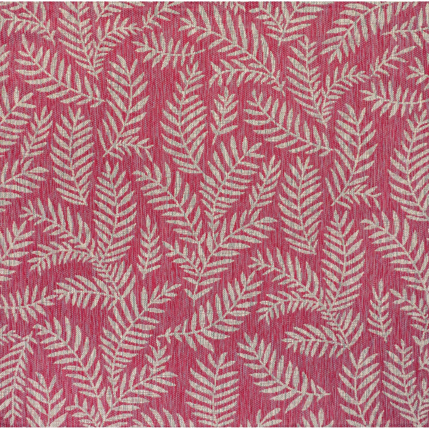 JONATHAN Y Tapis intérieur/extérieur à fronde de palmier Galon
