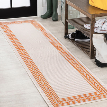 Tapis d'intérieur/extérieur classique à bordure en losanges JONATHAN Y Havana