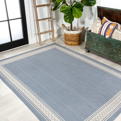 Tapis d'intérieur/extérieur classique à bordure en losanges JONATHAN Y Havana