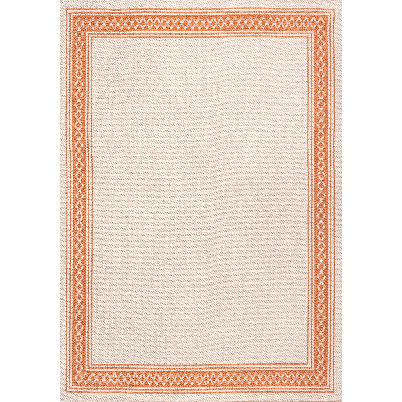 Tapis d'intérieur/extérieur classique à bordure en losanges JONATHAN Y Havana