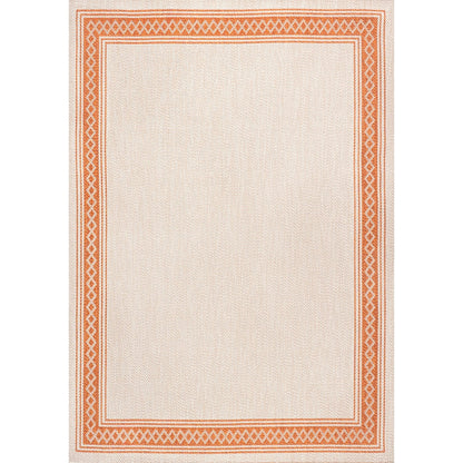 Tapis d'intérieur/extérieur classique à bordure en losanges JONATHAN Y Havana