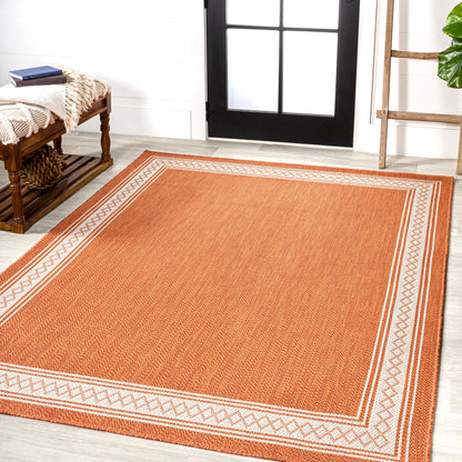 Tapis d'intérieur/extérieur classique à bordure en losanges JONATHAN Y Havana
