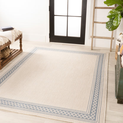 Tapis d'intérieur/extérieur classique à bordure en losanges JONATHAN Y Havana