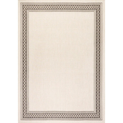 Tapis d'intérieur/extérieur classique à bordure en losanges JONATHAN Y Havana