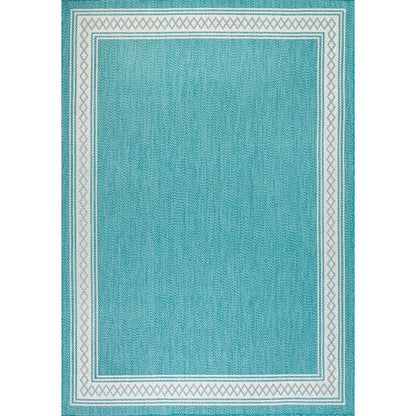Tapis d'intérieur/extérieur classique à bordure en losanges JONATHAN Y Havana