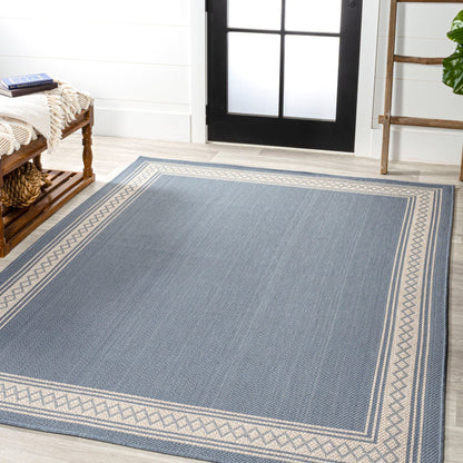 Tapis d'intérieur/extérieur classique à bordure en losanges JONATHAN Y Havana