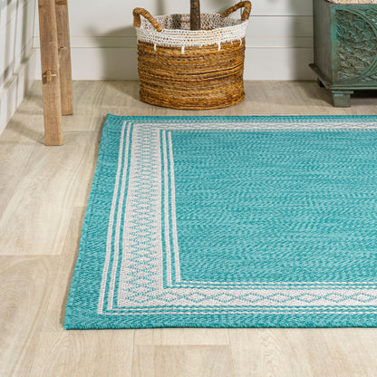 Tapis d'intérieur/extérieur classique à bordure en losanges JONATHAN Y Havana