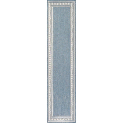 Tapis d'intérieur/extérieur classique à bordure en losanges JONATHAN Y Havana