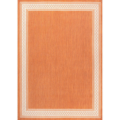 Tapis d'intérieur/extérieur classique à bordure en losanges JONATHAN Y Havana