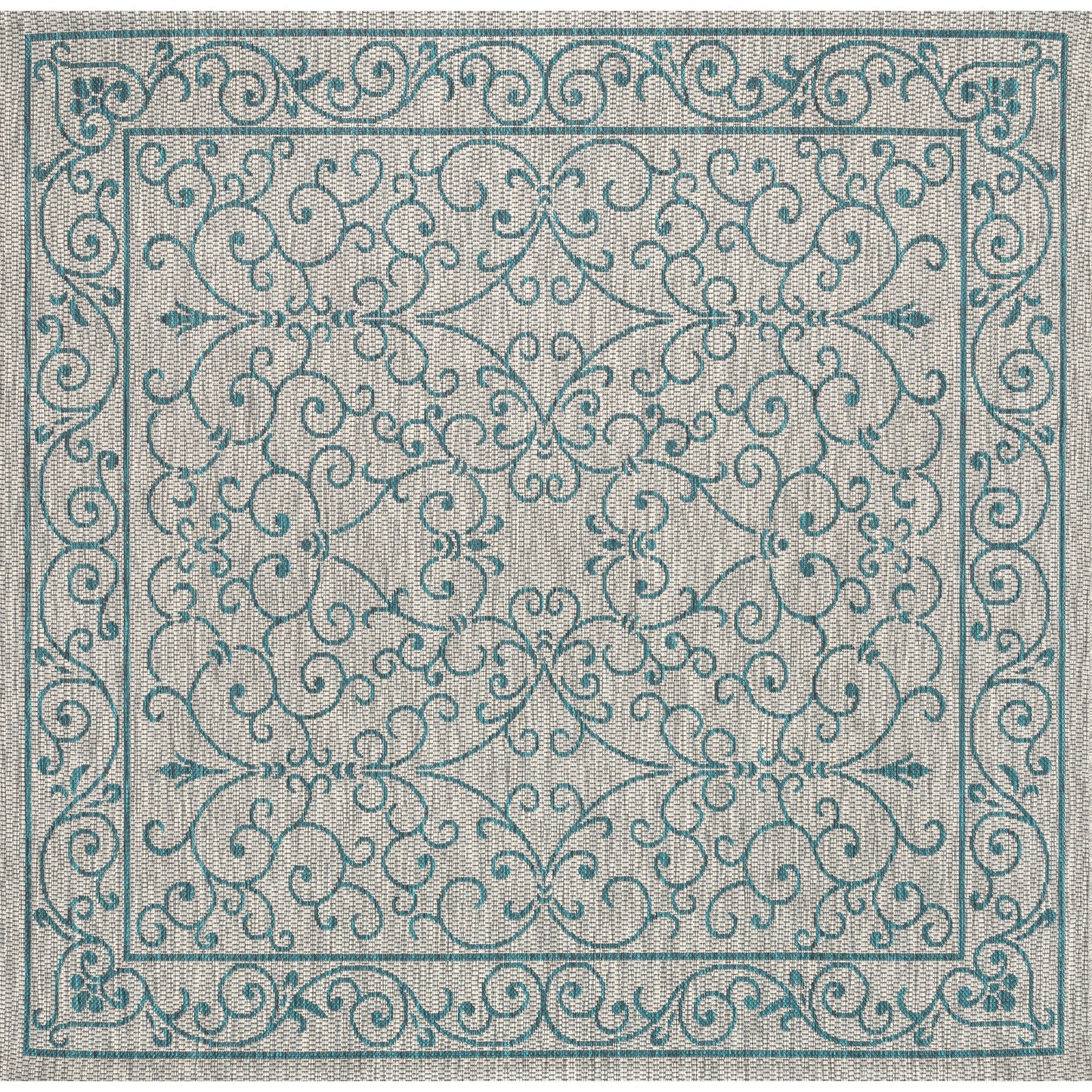 Tapis d'intérieur/extérieur à tissage texturé en filigrane JONATHAN Y