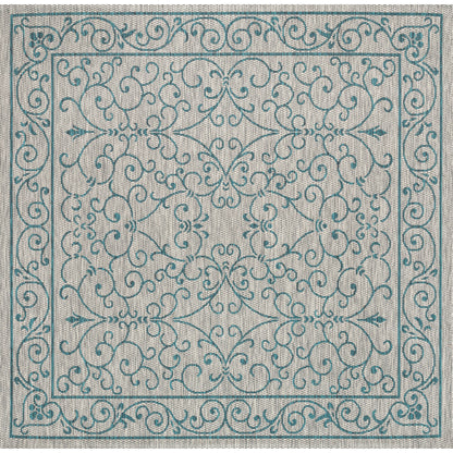 Tapis d'intérieur/extérieur à tissage texturé en filigrane JONATHAN Y