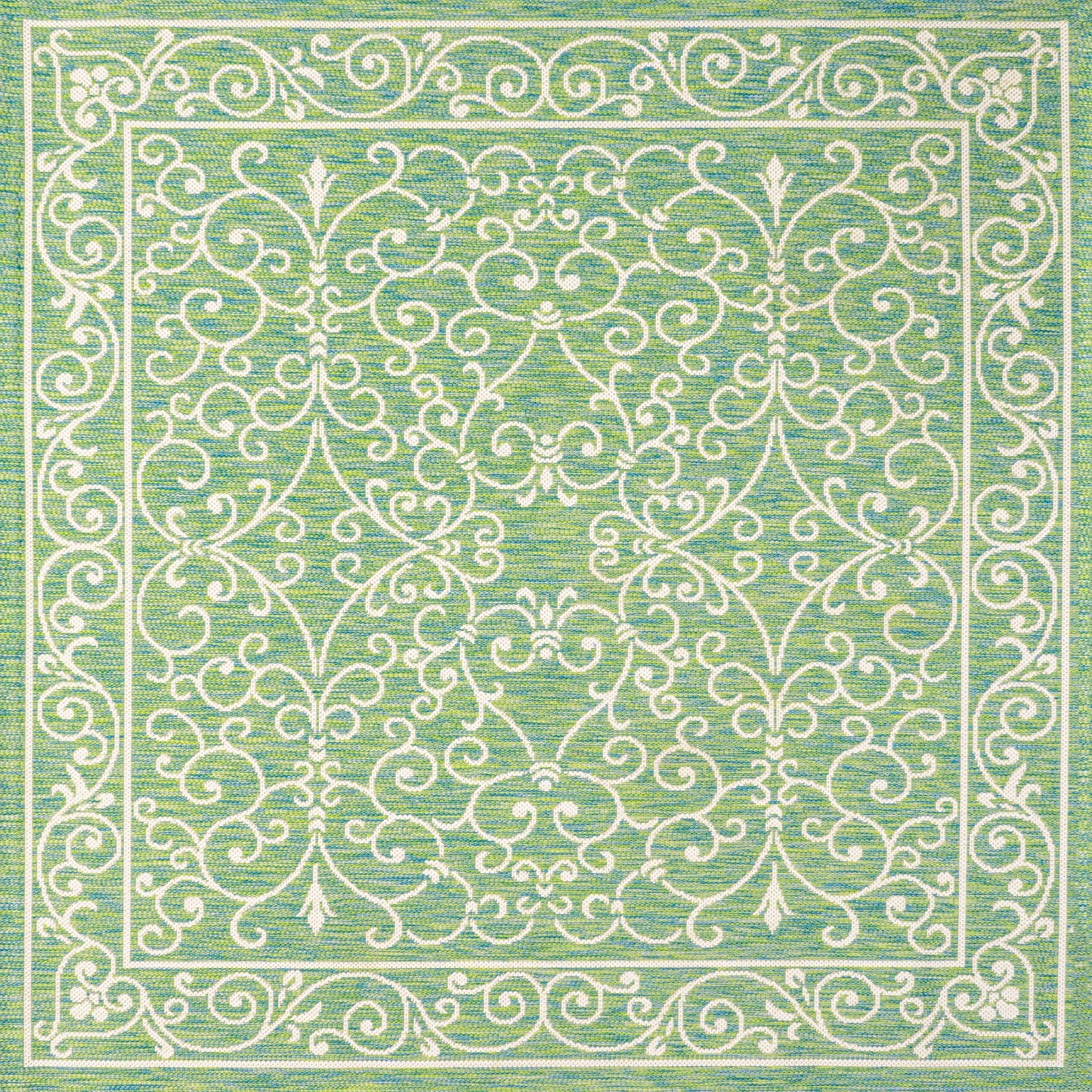 Tapis d'intérieur/extérieur à tissage texturé en filigrane JONATHAN Y