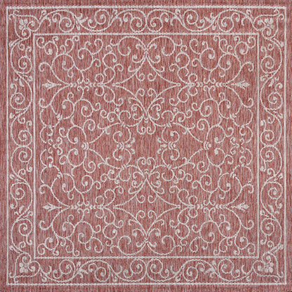 Tapis d'intérieur/extérieur à tissage texturé en filigrane JONATHAN Y