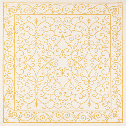 Tapis d'intérieur/extérieur à tissage texturé en filigrane JONATHAN Y
