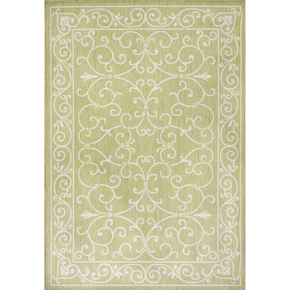 Tapis d'intérieur/extérieur à tissage texturé en filigrane JONATHAN Y