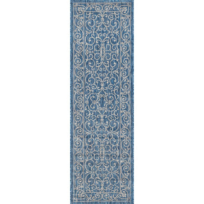 Tapis d'intérieur/extérieur à tissage texturé en filigrane JONATHAN Y