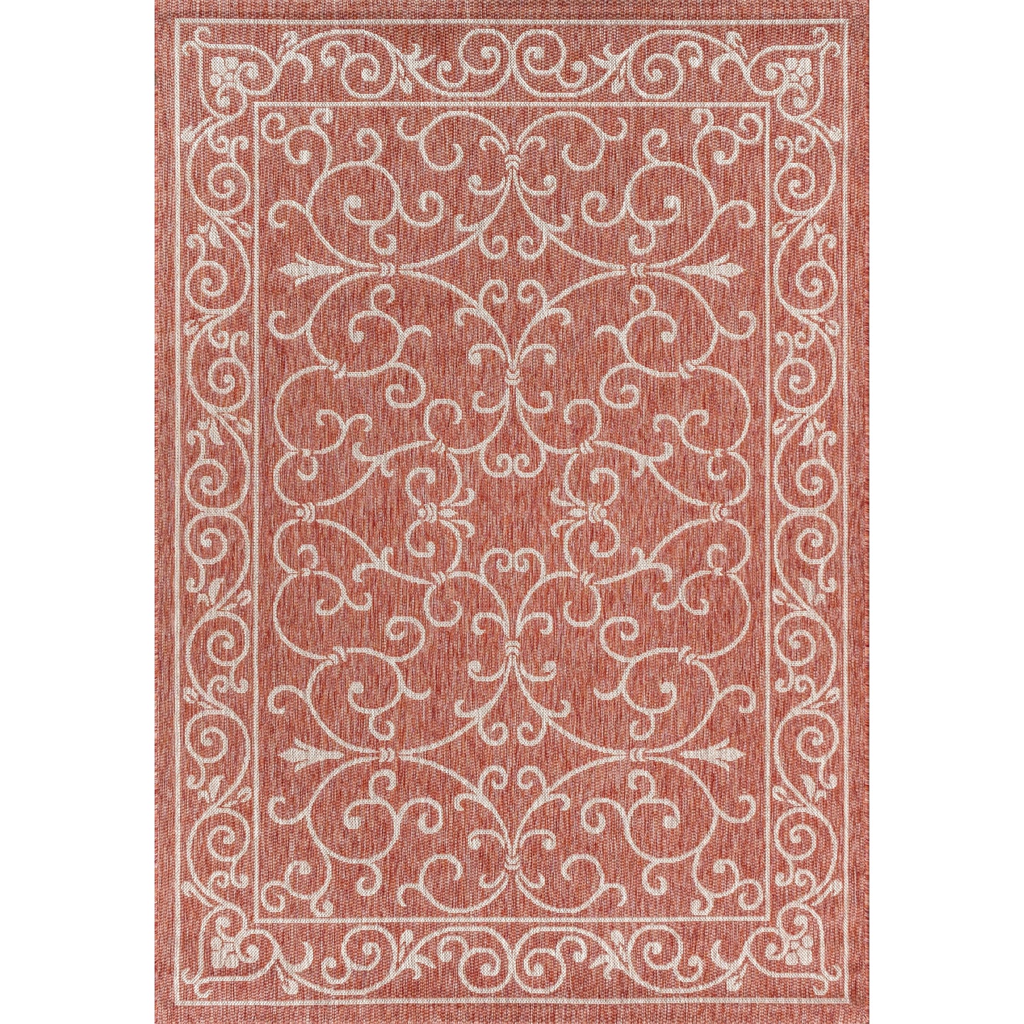 Tapis d'intérieur/extérieur à tissage texturé en filigrane JONATHAN Y