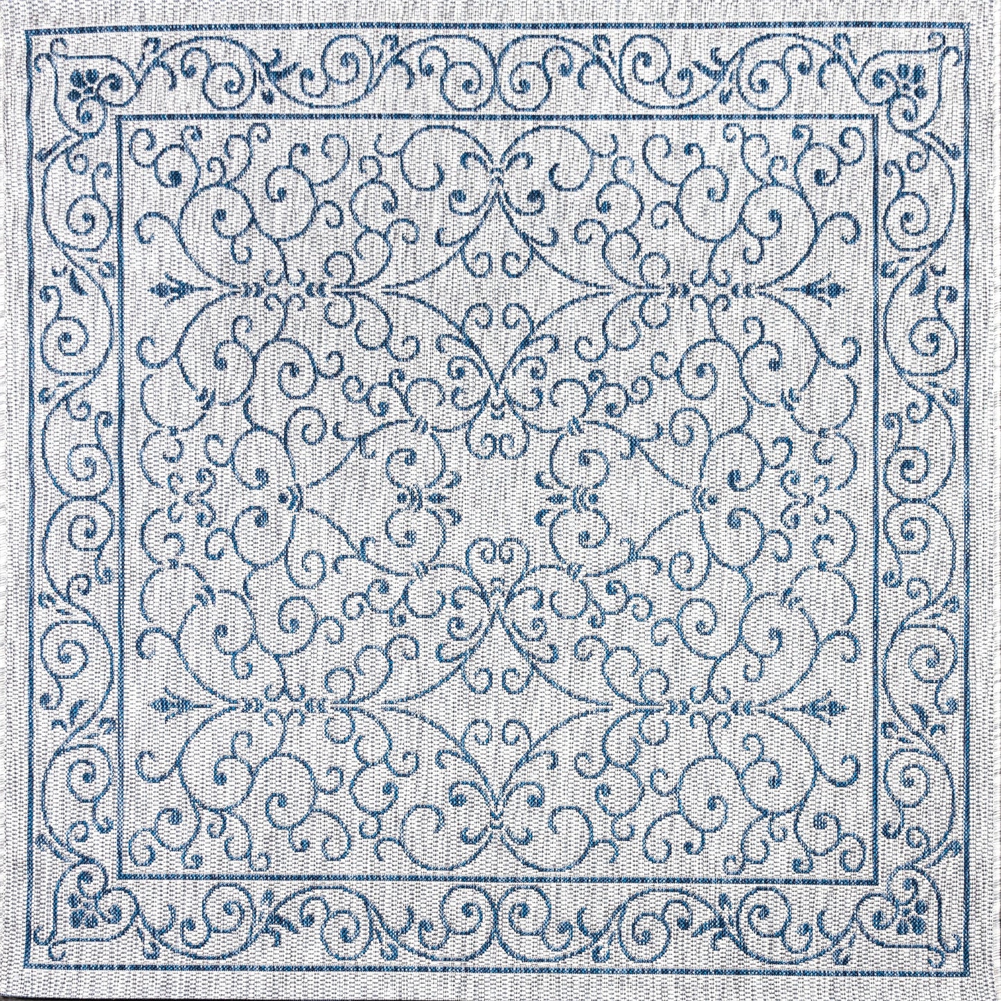 Tapis d'intérieur/extérieur à tissage texturé en filigrane JONATHAN Y