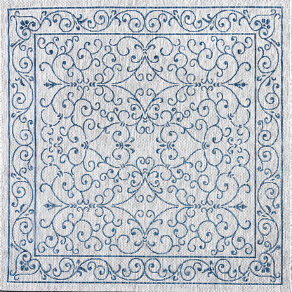 Tapis d'intérieur/extérieur à tissage texturé en filigrane JONATHAN Y
