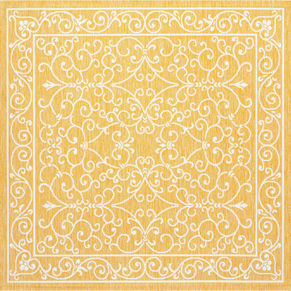 Tapis d'intérieur/extérieur à tissage texturé en filigrane JONATHAN Y