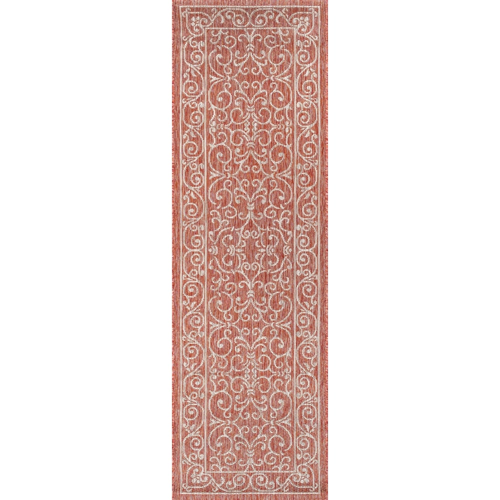 Tapis d'intérieur/extérieur à tissage texturé en filigrane JONATHAN Y