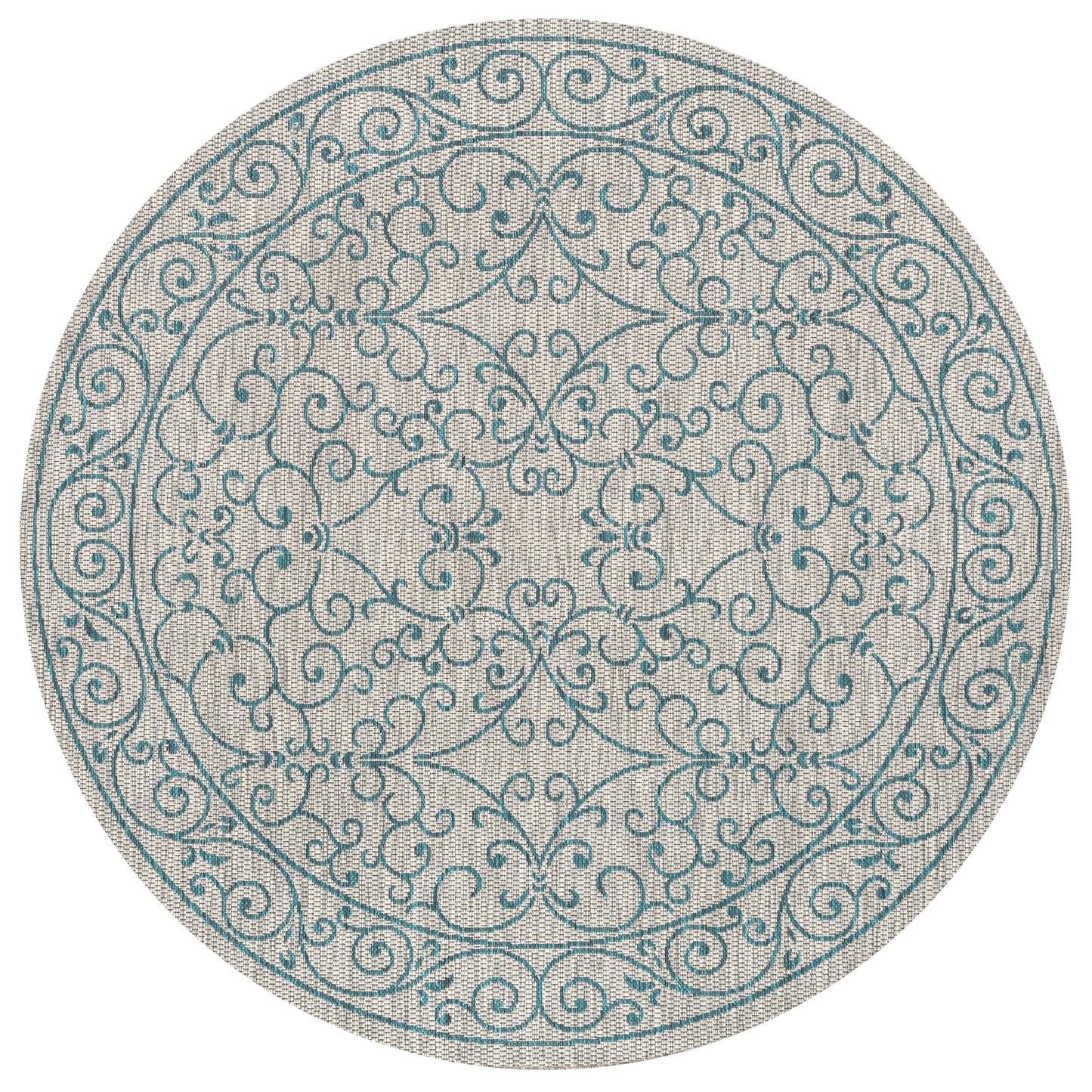 Tapis d'intérieur/extérieur à tissage texturé en filigrane JONATHAN Y