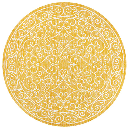 Tapis d'intérieur/extérieur à tissage texturé en filigrane JONATHAN Y