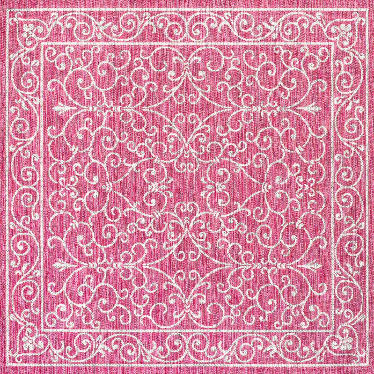 Tapis d'intérieur/extérieur à tissage texturé en filigrane JONATHAN Y