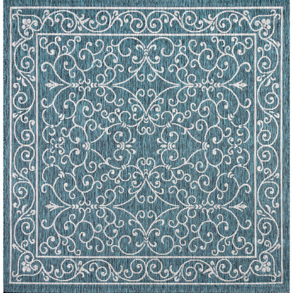 Tapis d'intérieur/extérieur à tissage texturé en filigrane JONATHAN Y