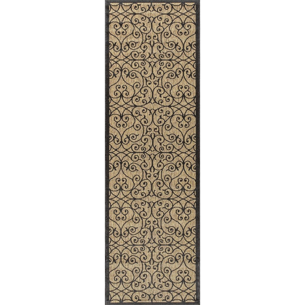 Tapis d'intérieur/extérieur texturé JONATHAN Y Ourika