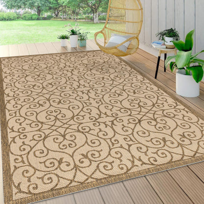 Tapis d'intérieur/extérieur texturé JONATHAN Y Ourika
