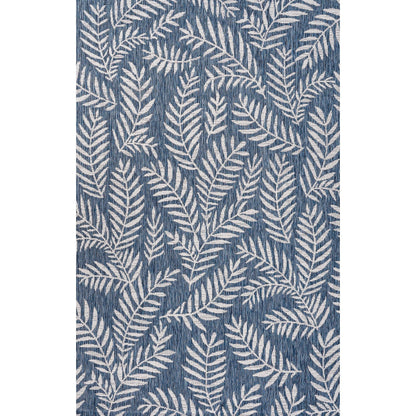 JONATHAN Y Tapis intérieur/extérieur à fronde de palmier Galon