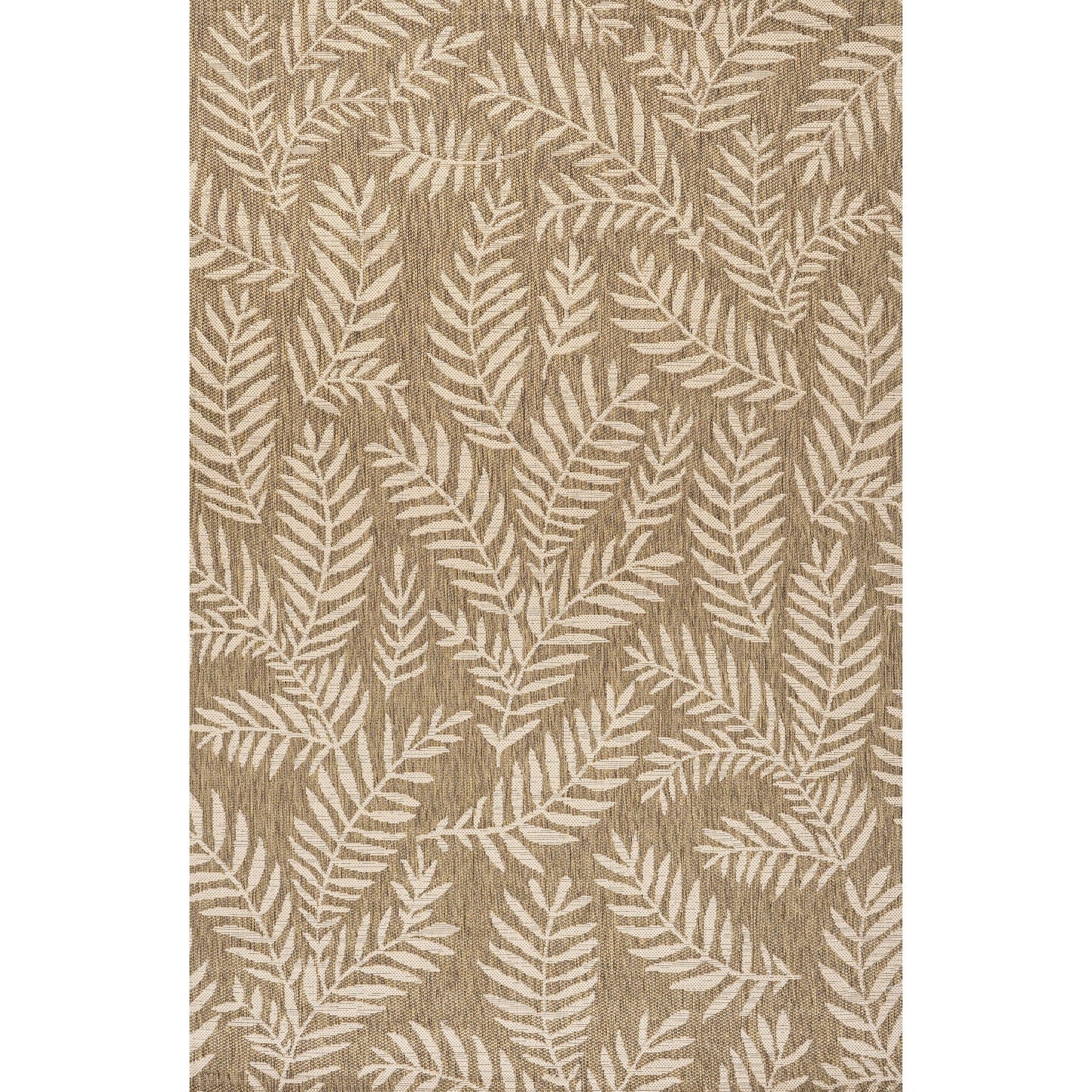 JONATHAN Y Tapis intérieur/extérieur à fronde de palmier Galon