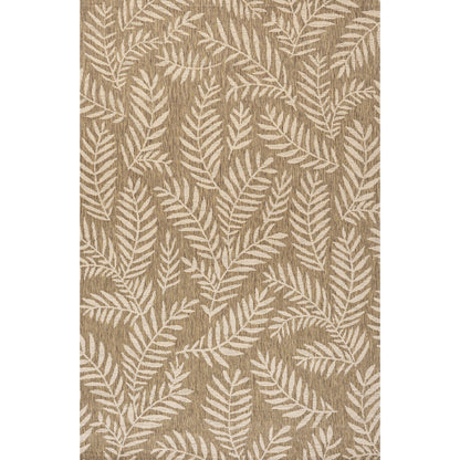 JONATHAN Y Tapis intérieur/extérieur à fronde de palmier Galon