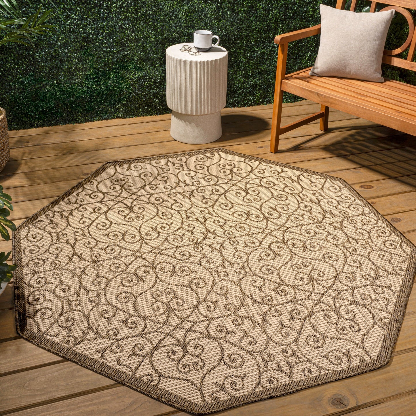 Tapis d'intérieur/extérieur texturé JONATHAN Y Ourika