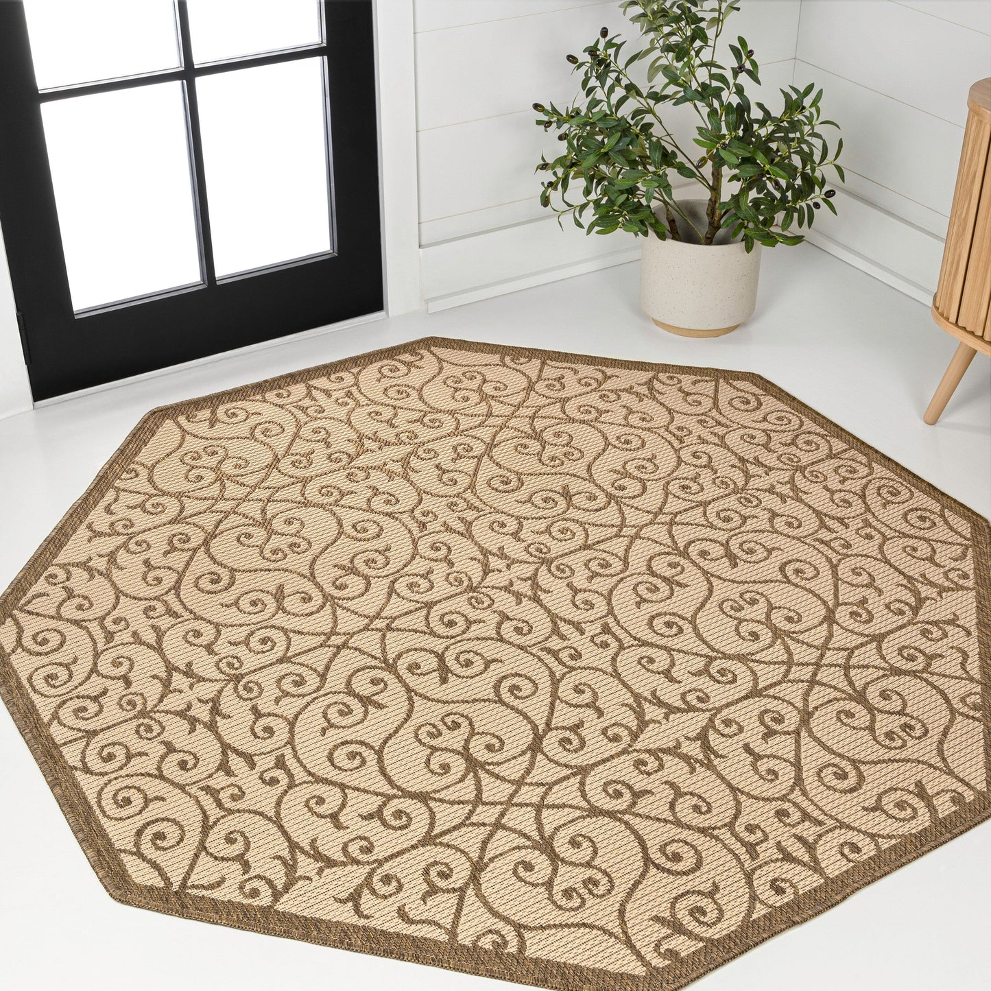 Tapis d'intérieur/extérieur texturé JONATHAN Y Ourika