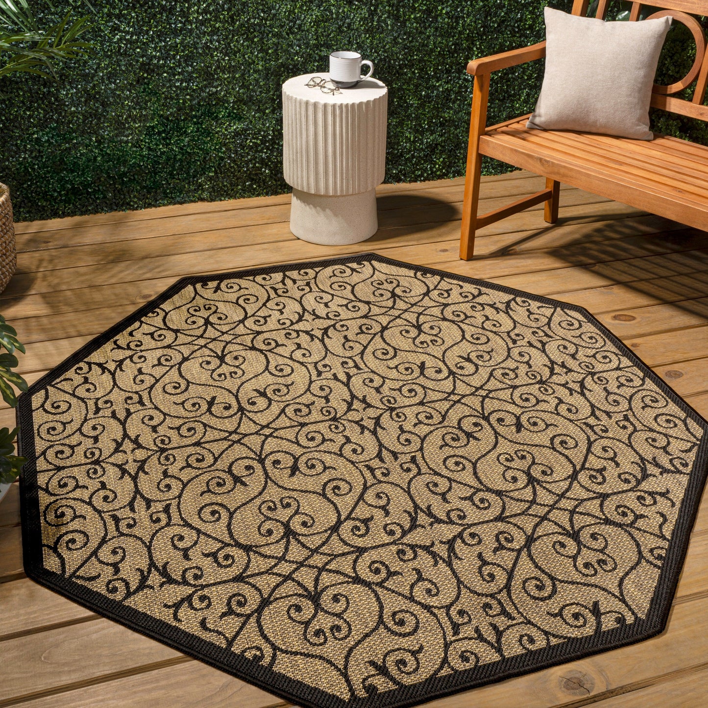 Tapis d'intérieur/extérieur texturé JONATHAN Y Ourika