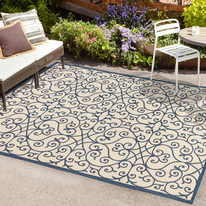 Tapis d'intérieur/extérieur texturé JONATHAN Y Ourika
